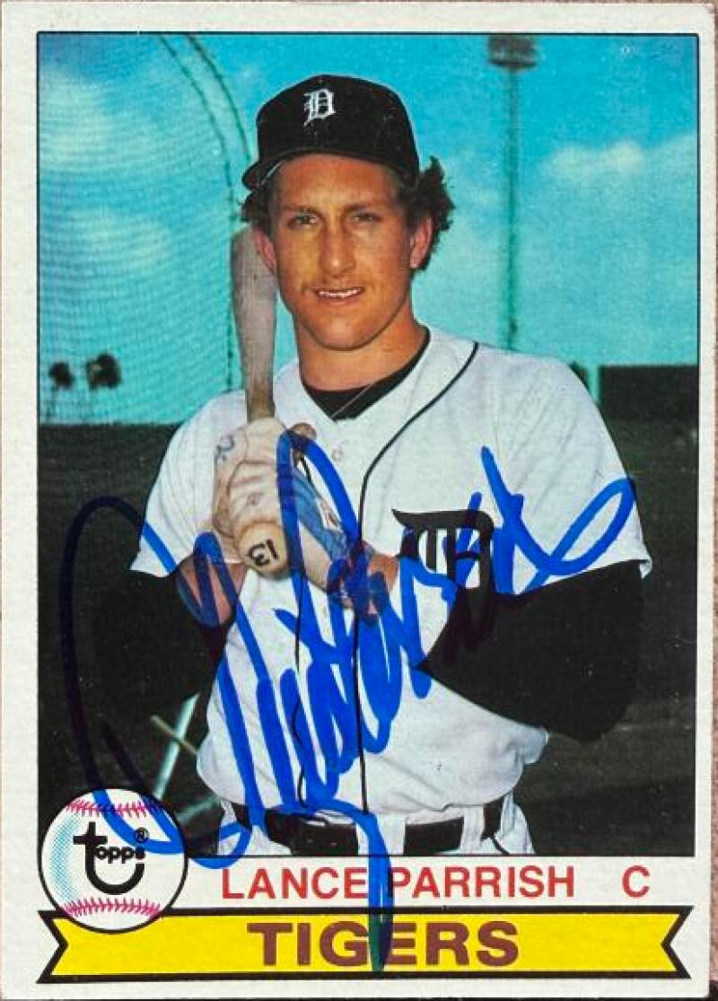 Lance Parrish Signed 1979 Topps Baseball Card - Detroit Tigers #469