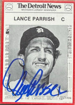 Lance Parrish Signed 1981 Detroit News Boys of Summer 100th Anniversary - Detroit Tigers #90
