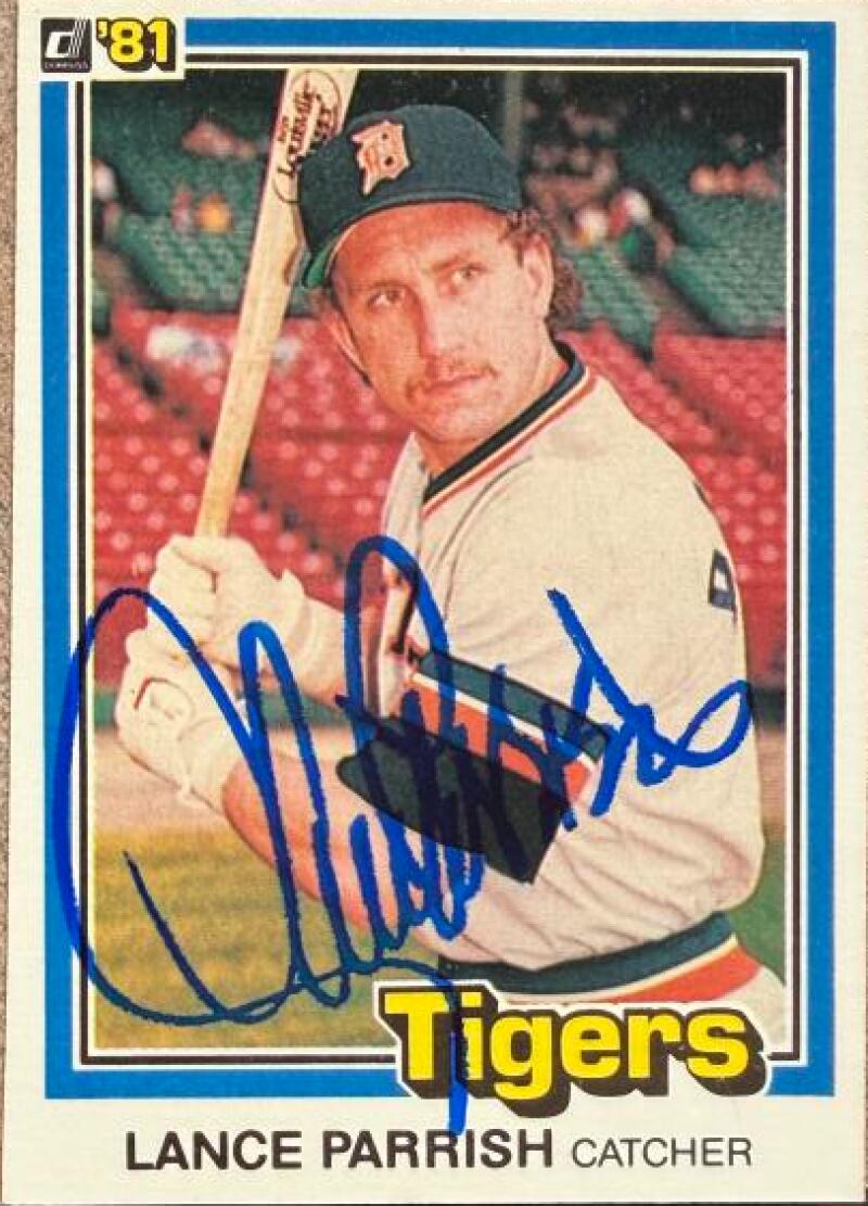 Lance Parrish Signed 1981 Donruss Baseball Card - Detroit Tigers #366