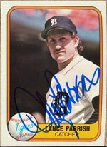 Lance Parrish Signed 1981 Fleer Baseball Card - Detroit Tigers #467