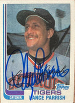 Lance Parrish Signed 1982 Topps Baseball Card - Detroit Tigers #535