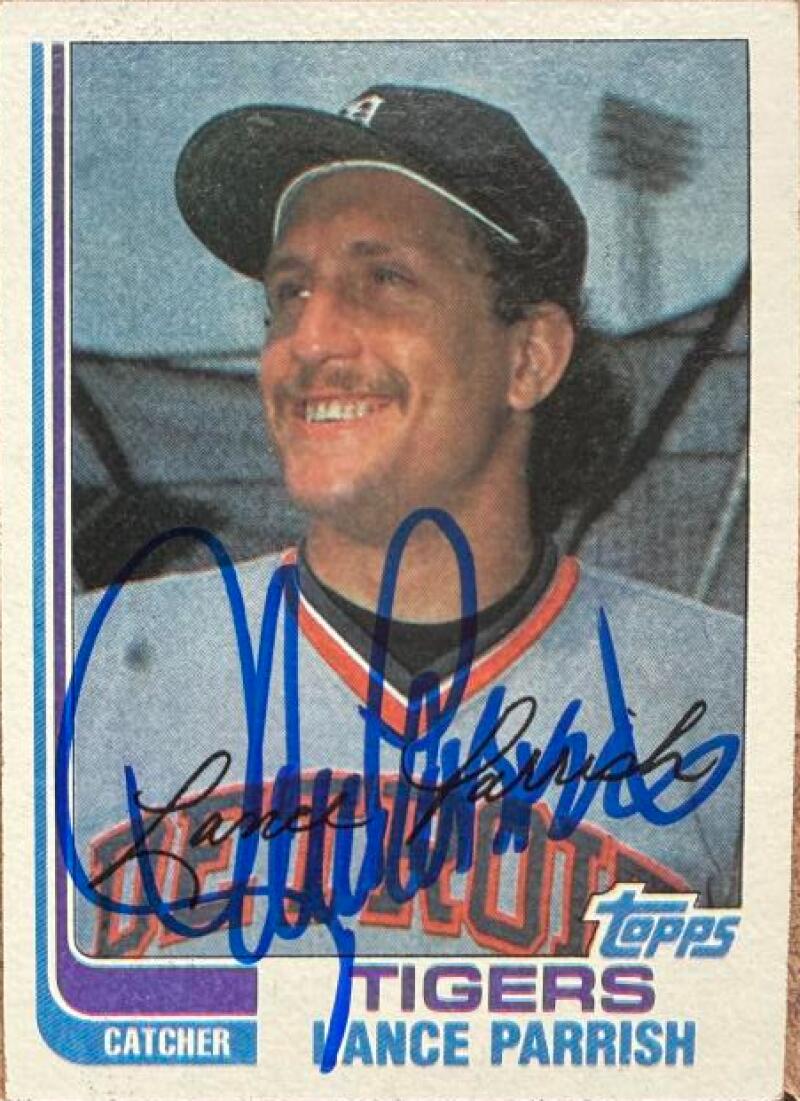 Lance Parrish Signed 1982 Topps Baseball Card - Detroit Tigers #535