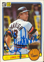 Lance Parrish Signed 1983 Donruss Baseball Card - Detroit Tigers #407