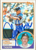 Lance Parrish Signed 1983 Topps Baseball Card - Detroit Tigers #285