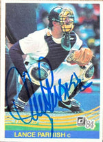 Lance Parrish Signed 1984 Donruss Baseball Card - Detroit Tigers #49