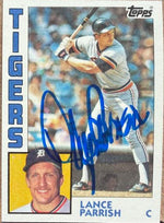 Lance Parrish Signed 1984 Topps Baseball Card - Detroit Tigers #640