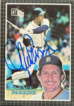 Lance Parrish Signed 1985 Donruss Action All-Stars Baseball Card - Detroit Tigers #53