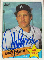 Lance Parrish Signed 1985 Topps Baseball Card - Detroit Tigers #708