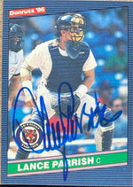 Lance Parrish Signed 1986 Donruss Baseball Card - Detroit Tigers #334