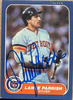 Lance Parrish Signed 1986 Fleer Baseball Card - Detroit Tigers #234