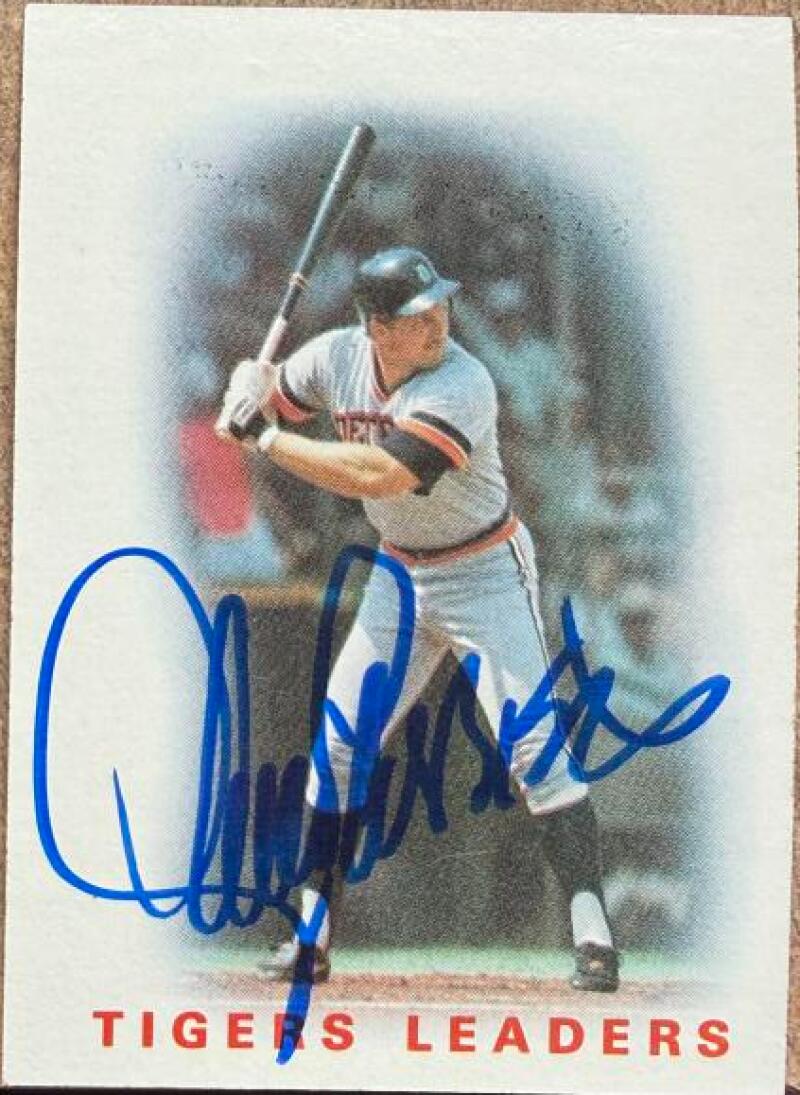 Lance Parrish Signed 1986 Topps Tigers Leaders Baseball Card - Detroit Tigers #36