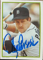 Lance Parrish Signed 1986 Topps - 1986 All-Star Set Collector's Edition (Glossy Send-Ins) Baseball Card - Detroit Tigers #8