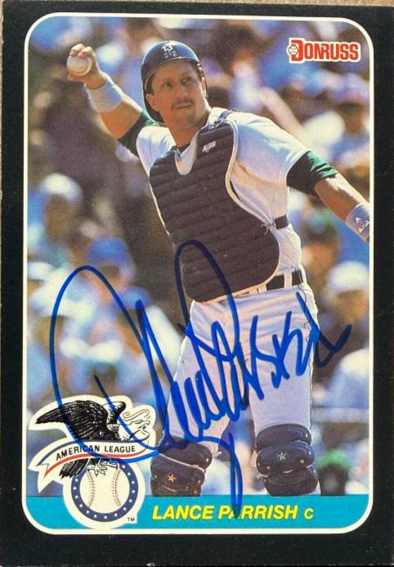 Lance Parrish Signed 1987 Donruss All-Stars Baseball Card - Detroit Tigers #9