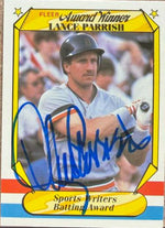 Lance Parrish Signed 1987 Fleer Award Winners Baseball Card - Detroit Tigers #28