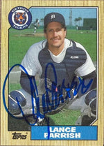 Lance Parrish Signed 1987 Topps Baseball Card - Detroit Tigers #791