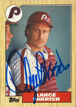 Lance Parrish Signed 1987 Topps Traded Baseball Card - Philadelphia Phillies #94T