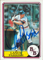 Lance Parrish Signed 1987 Topps Boardwalk and Baseball Baseball Card - Detroit Tigers #19