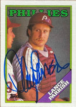 Lance Parrish Signed 1988 Topps Baseball Card - Philadelphia Phillies #95