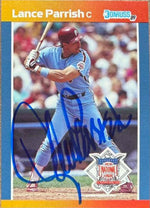 Lance Parrish Signed 1989 Donruss All-Stars Baseball Card - Philadelphia Phillies #55