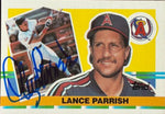 Lance Parrish Signed 1990 Topps Big Baseball Card - California Angels #323