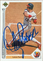 Lance Parrish Signed 1991 Upper Deck - Silver Sluggers Baseball Card - California Angels #SS11
