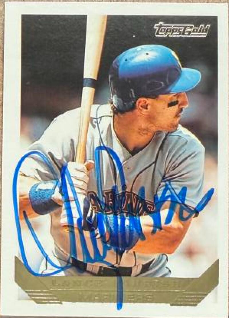 Lance Parrish Signed 1993 Topps Gold Baseball Card - Seattle Mariners #609