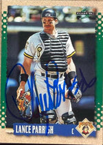 Lance Parrish Signed 1995 Score Baseball Card - Pittsburgh Pirates #550