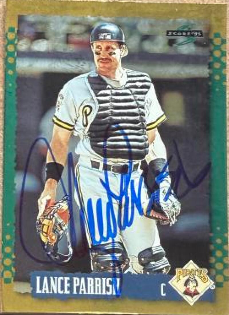 Lance Parrish Signed 1995 Score Gold Rush Baseball Card - Pittsburgh Pirates #550