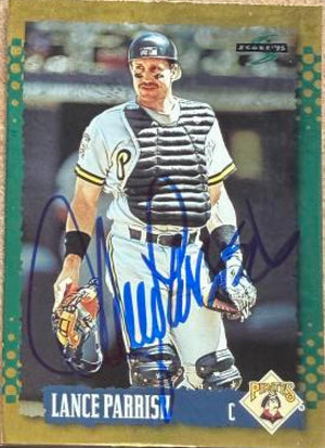 Lance Parrish Signed 1995 Score Gold Rush Baseball Card - Pittsburgh Pirates #550