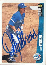 Lance Parrish Signed 1996 Collector's Choice Baseball Card - Toronto Blue Jays #349
