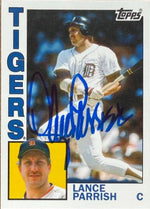 Lance Parrish Signed 2012 Topps Archives SP Baseball Card - Detroit Tigers #230