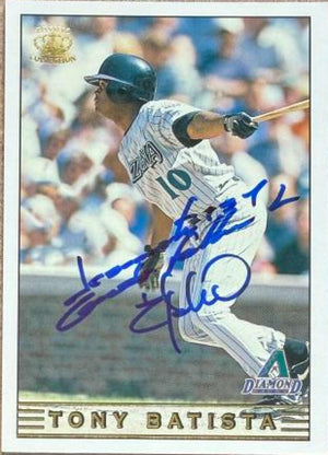 Tony Batista Signed 1999 Pacific Crown Collection Baseball Card - Arizona Diamondbacks #11