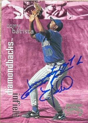 Tony Batista Signed 1999 SkyBox Thunder Baseball Card - Arizona Diamondbacks #182