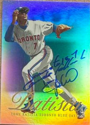 Tony Batista Signed 2000 Fleer Showcase Baseball Card - Toronto Blue Jays #84