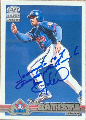 Tony Batista Signed 2000 Pacific Paramount Baseball Card - Toronto Blue Jays #242