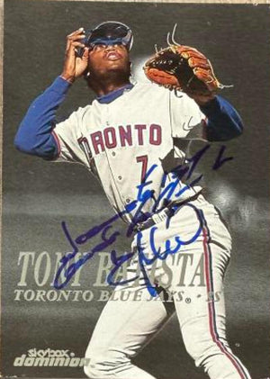 Tony Batista Signed 2000 SkyBox Dominion Baseball Card - Toronto Blue Jays #164