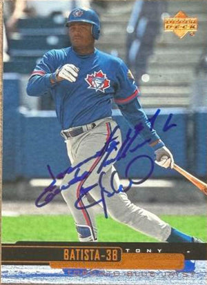 Tony Batista Signed 2000 Upper Deck Baseball Card - Toronto Blue Jays #515
