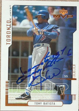 Tony Batista Signed 2000 Upper Deck MVP Baseball Card - Toronto Blue Jays #40