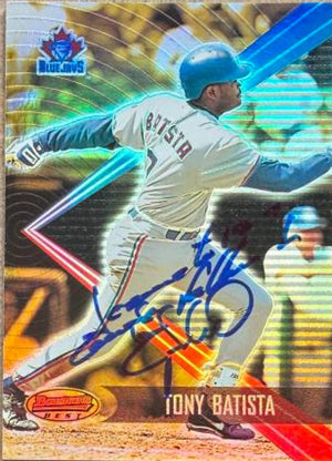 Tony Batista Signed 2001 Bowman's Best Baseball Card - Toronto Blue Jays #64