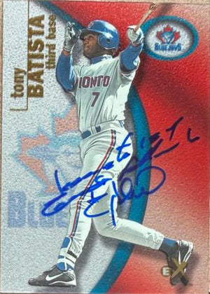 Tony Batista Signed 2001 Fleer E-X Baseball Card - Toronto Blue Jays #56