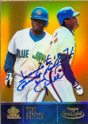 トニー・バティスタ 直筆サイン入り 2001年 Topps Gold Label - Class 3 ベースボールカード - トロント・ブルージェイズ #105