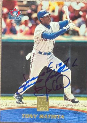 トニー・バティスタ 直筆サイン入り 2001 Topps Reserve ベースボールカード - トロント・ブルージェイズ #3