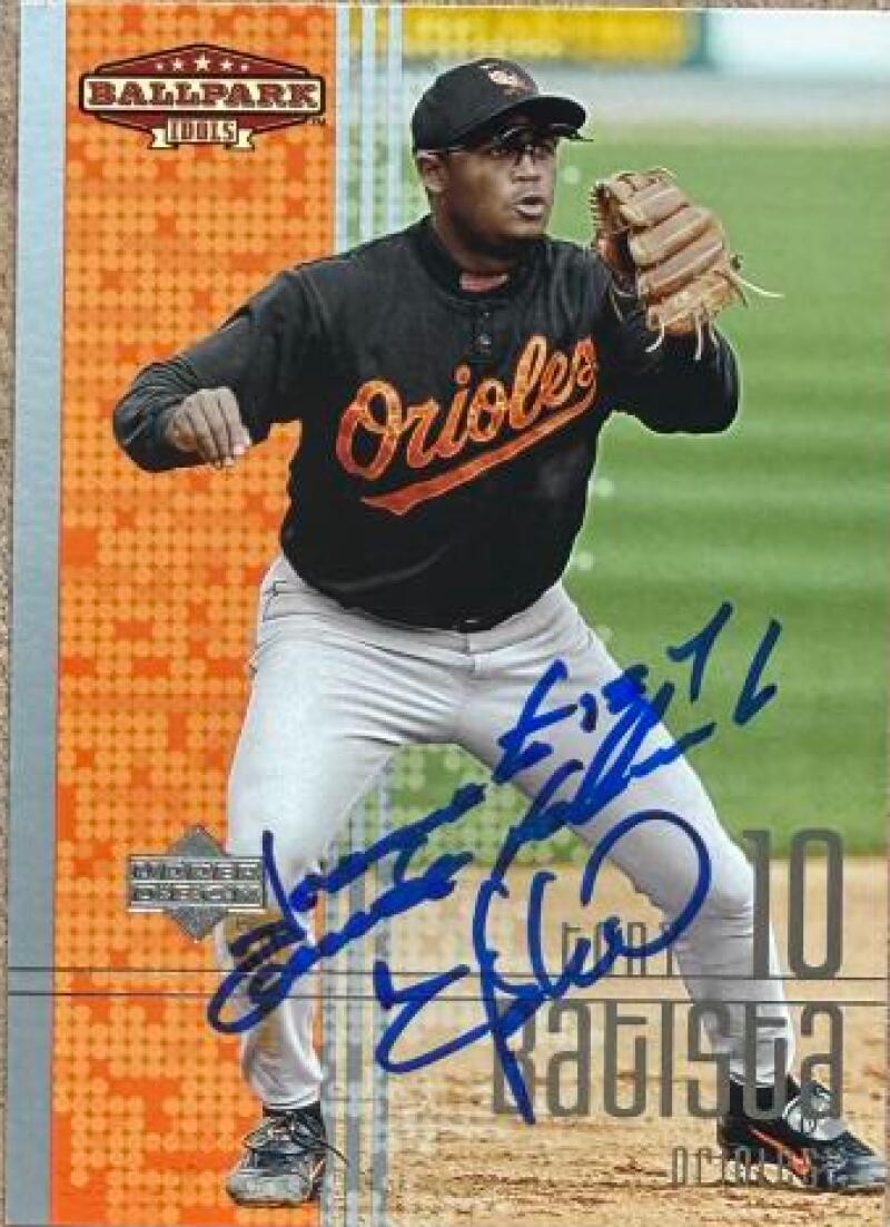 Tony Batista Signed 2002 Upper Deck Ballpark Idols Baseball Card - Baltimore Orioles #42