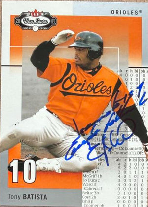 Tony Batista Signed 2003 Fleer Box Score Baseball Card - Baltimore Orioles #47