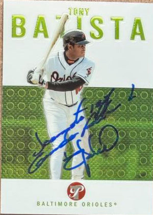Tony Batista Signed 2003 Topps Pristine Baseball Card - Baltimore Orioles #78