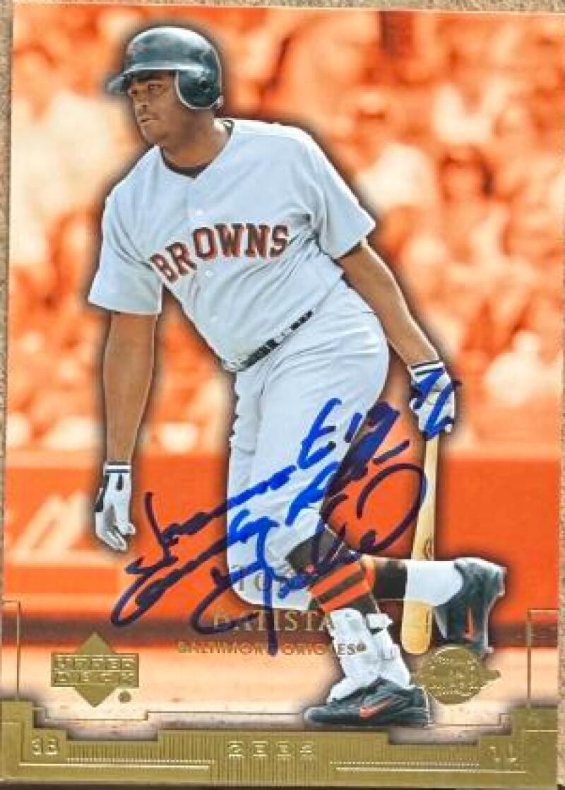 Tony Batista Signed 2003 Upper Deck Sweet Spot Baseball Card - Baltimore Orioles #14