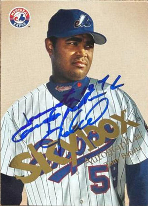 Tony Batista Signed 2004 SkyBox Autographics Baseball Card - Montreal Expos #48