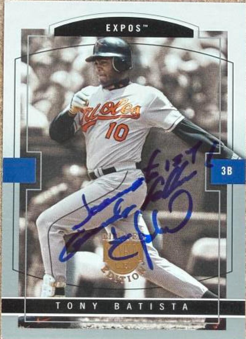 Tony Batista Signed 2004 SkyBox LE Baseball Card - Montreal Expos #11