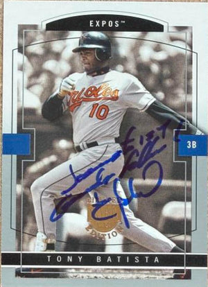 Tony Batista Signed 2004 SkyBox LE Baseball Card - Montreal Expos #11
