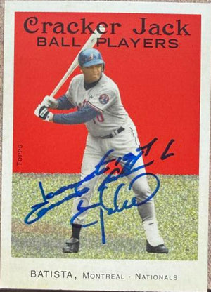Tony Batista Signed 2004 Topps Cracker Jack Baseball Card - Montreal Expos #161